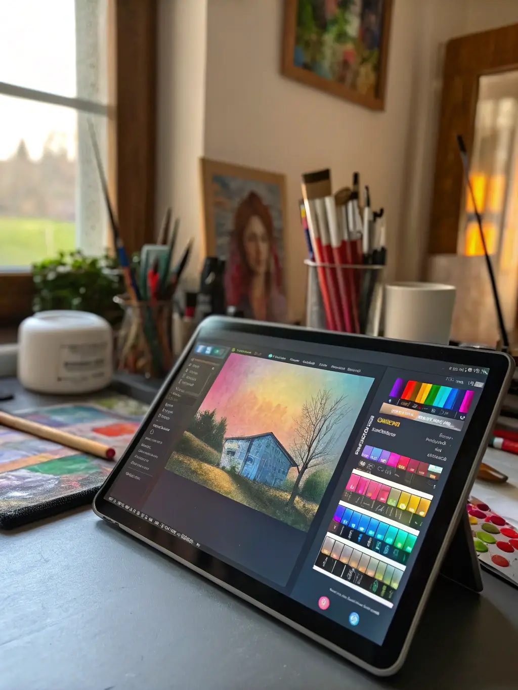 A screenshot of the user interface of a popular AI-powered image editing software, showcasing its advanced features and tools.